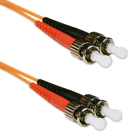 Enet Enet 3M St/St Duplex Multimode 62.5/125 Om1 Or Better Orange Fiber ST2-3M-ENC